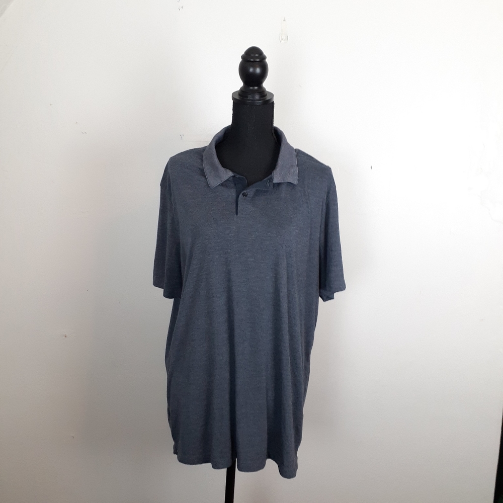 Perry Ellis Polo Shirt Men's Size XL Blue
